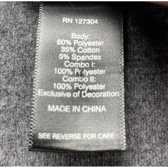 Ali Miles One-Piece Floral Drape Front Abstract Blouse Shirt Top Gray Plus 1X - Picture 4 of 11